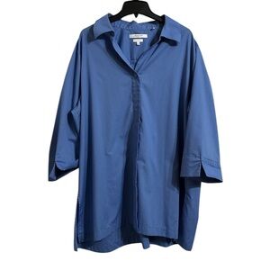 FOXCROFT Wrinkle Free Button Down Blue Size 22W